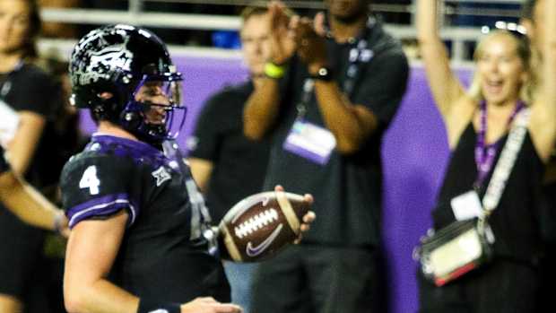 KF TCU WVU 2023 Chandler Morris TD